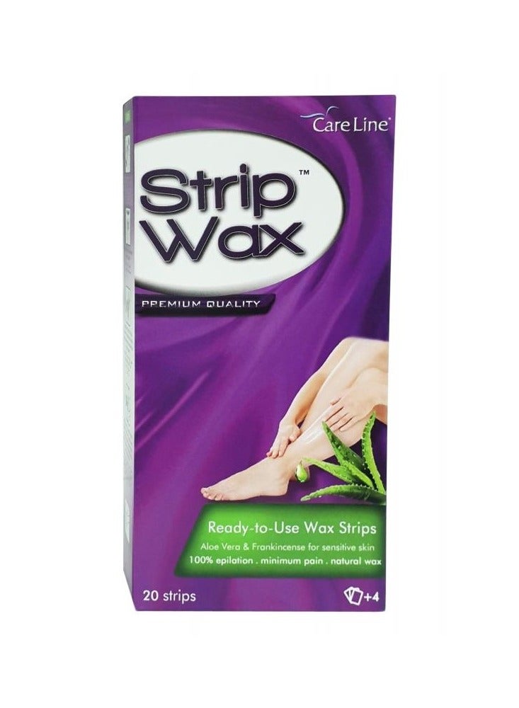 CARE LINE Strip Wax Aloe Vera & Frankincense 20Strips