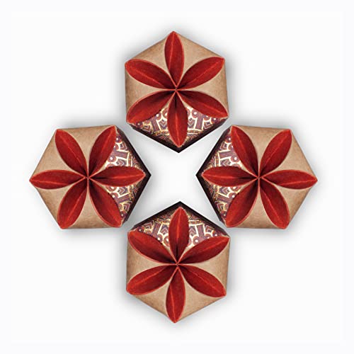 Amogha Incense Cone in a Hexa krafted Box with Flower Lock top-Set of 4 (Loban) - Image 3