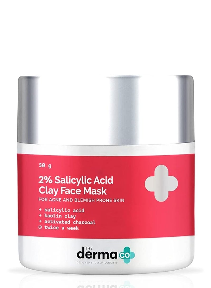 ذا ديرما كو قناع الوجه الطيني بحمض الساليسيليك 2٪ من ديرما كو 50 غ