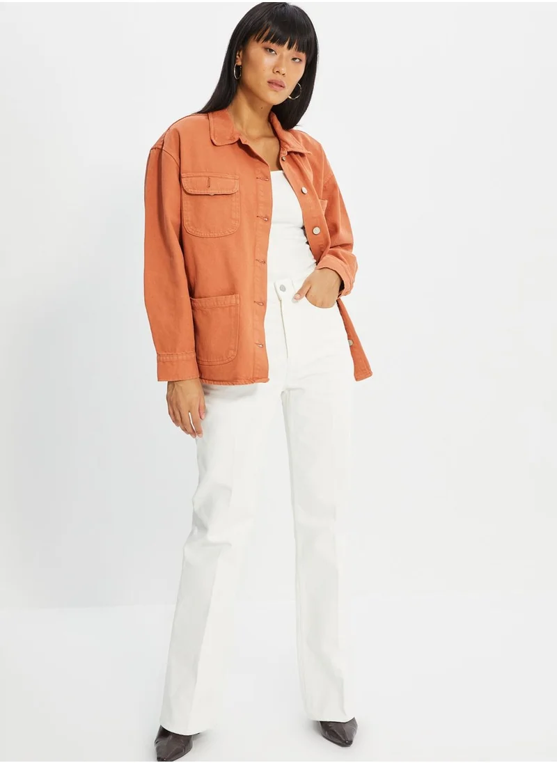 trendyol Pocket Detail Denim Jacket