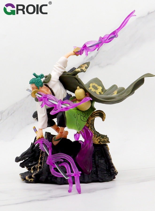 GROIC Zoro Action Figure, One Piece Figure, Zoro Anime Figure Model Desk Decoration Action Figure Sauron Three Thousand Swords Style Statue Figure Roronoa Zoro, One Piece Zoro Collectibles, Decorations - Image 4