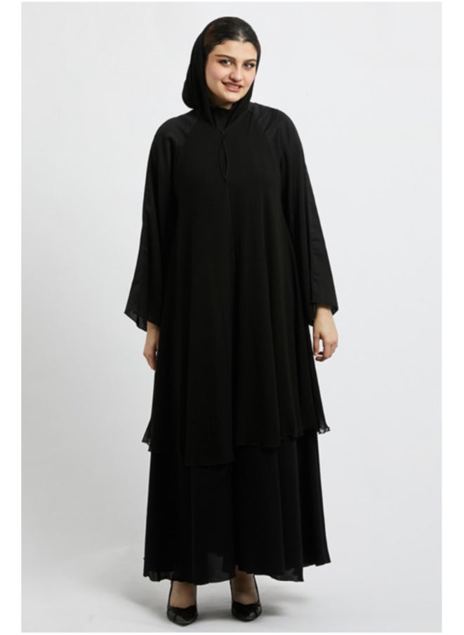 Evva Luxury Saudi Abaya for Women – Elegant Open Front Modest Wear in Premium Fabric – Ideal for Ramadan, Eid, and Everyday Elegance  - Image 2