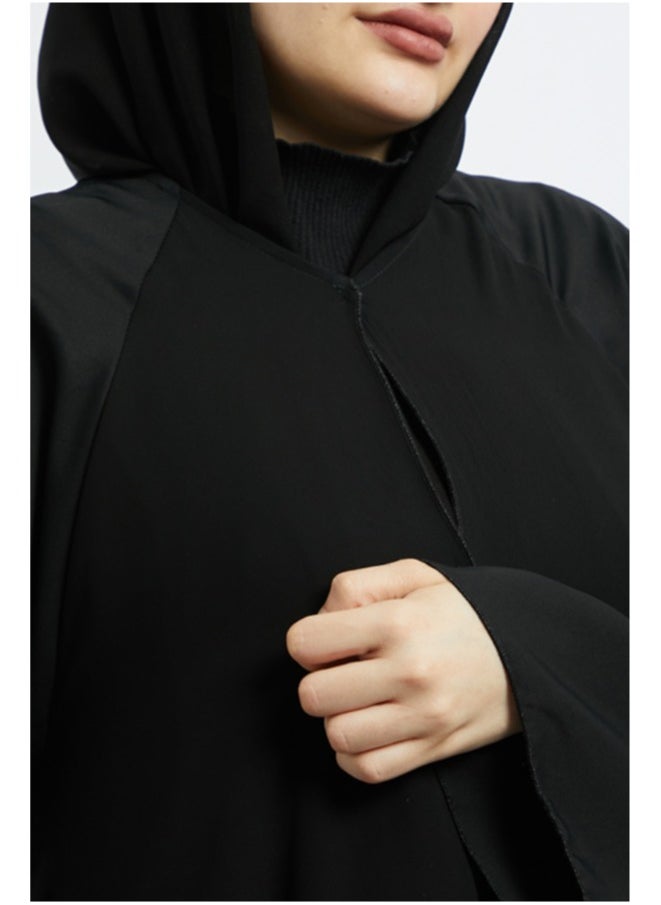 Evva Luxury Saudi Abaya for Women – Elegant Open Front Modest Wear in Premium Fabric – Ideal for Ramadan, Eid, and Everyday Elegance  - Image 4