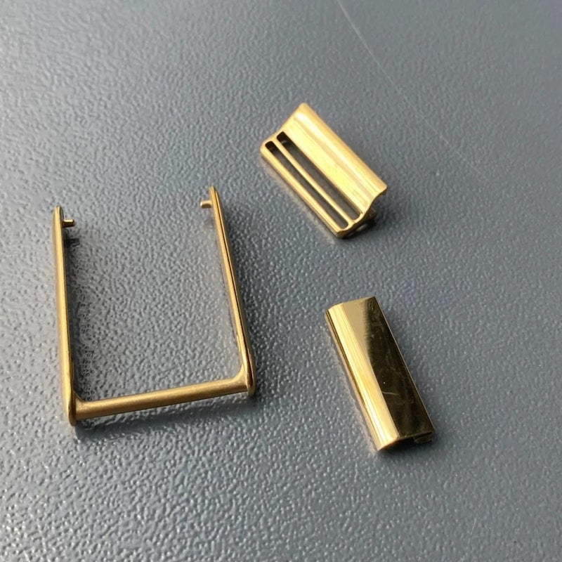 Bluejw Win-Win Whoop 5.0 Band Adapter Connector Set MG Luxe Strap Polished Gold Silver Replacement Luxury Watch Band - Image 3