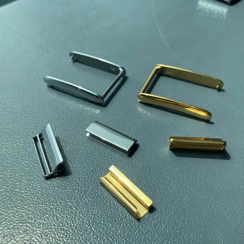 Bluejw Win-Win Whoop 5.0 Band Adapter Connector Set MG Luxe Strap Polished Gold Silver Replacement Luxury Watch Band - Image 5