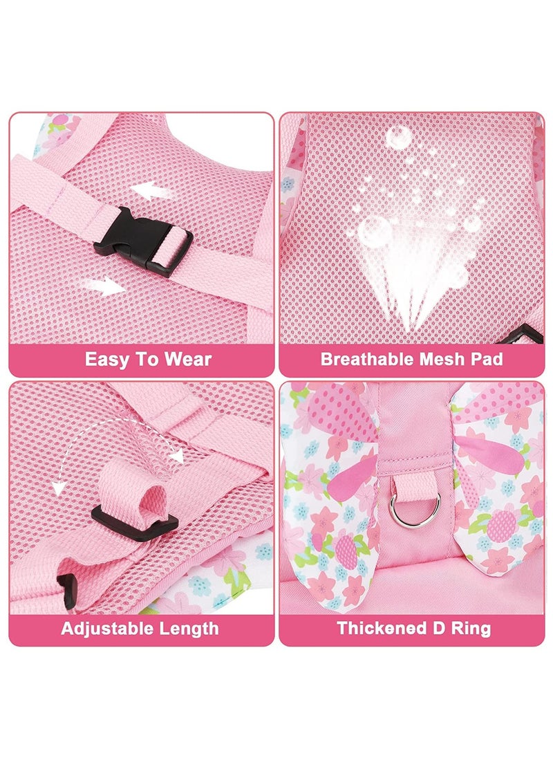 Mr. Penda 3 in 1 Butterfly Shape Toddler Leash, Anti Lost Wrist Link with Leash and Anti-Loss Wrist Connection, Reflective Anti-Loss Wrist Strap for Kids Infants and Children, Wrist Strap for Outdoor Activities and Shopping (Pink)  - Image 5