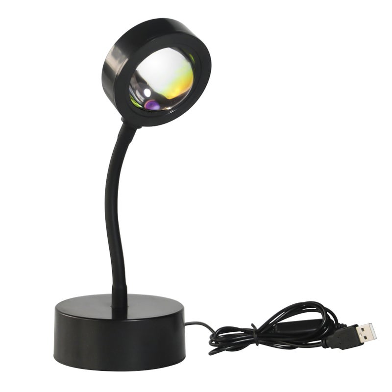 Sunset Projection Lamp Sunset Lamp Sun Light Romantic Visual Night Light for Living Room USB Charging - Image 3