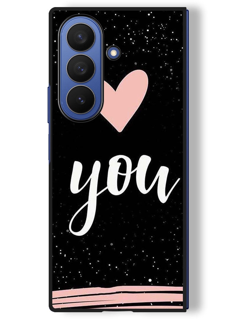 Theodor Case Compatible with Samsung Galaxy Z Fold 7 - 8 Inch Protection Shockproof Bumper Cover You  Heart - Image 1