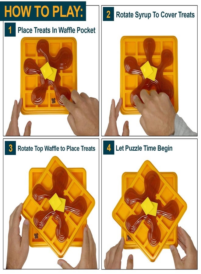 Our Pets Waffle Interactive Puzzle Game Dog Toys (Dog Puzzle Toy-Great Alternative to Snuffle Mat for Dogs and Slow Feeder Bowls) Cat Puzzles & Interactive Toys for Treats - Image 5