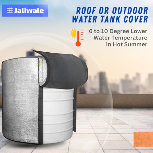 WNE Jaliwale Water Tank Insulation Cover, Water Tank Cover Roof Top Thermal Water Tank Jacket, Triple Layer Insulation Cover to Protect from Hot and Cold Weather (500 Liters) - Image 4