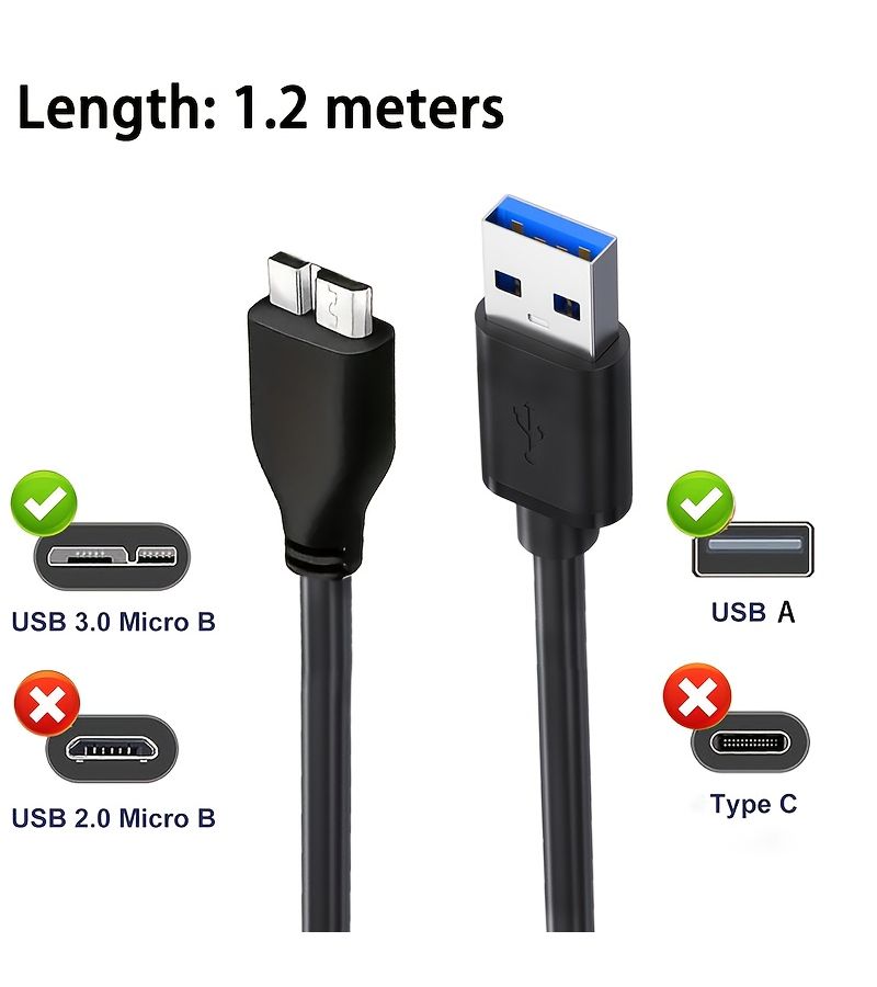 USB 3.0 7 Port Splitter Hub with 47.24inch Cable 5Gbps - Image 5