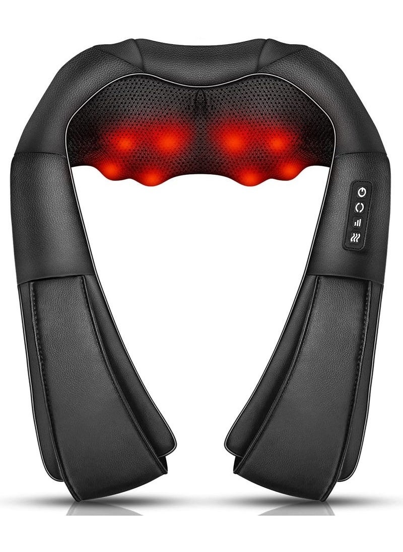 JWSISSIE Neck Massager with Heat, Shiatsu Massager for Neck, Back, Shoulder, Foot and Leg, Deep Tissue 3D Kneading Helps to Relax Muscles at Home and Car, Comfort Gifts for Women and Men  - Image 1