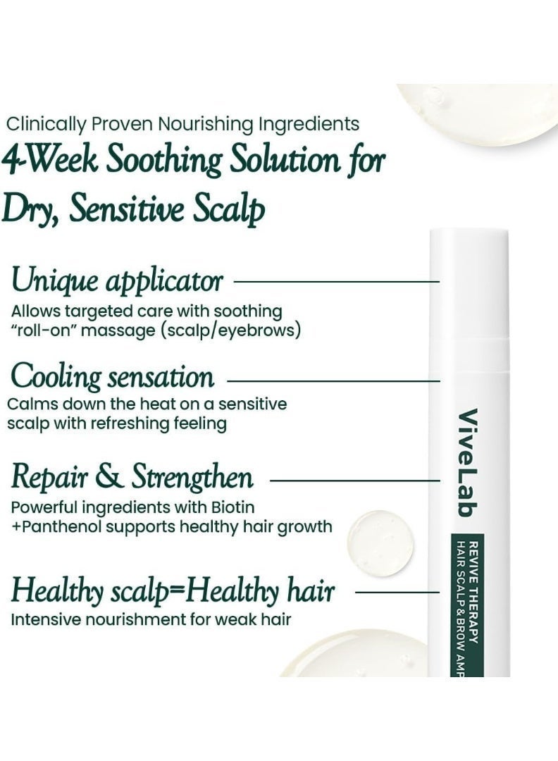 ViveLab [100% Original] Vivelab Revive Therapy Hair Scalp & Brow Ampoule 15ml (3PCS) - Image 2