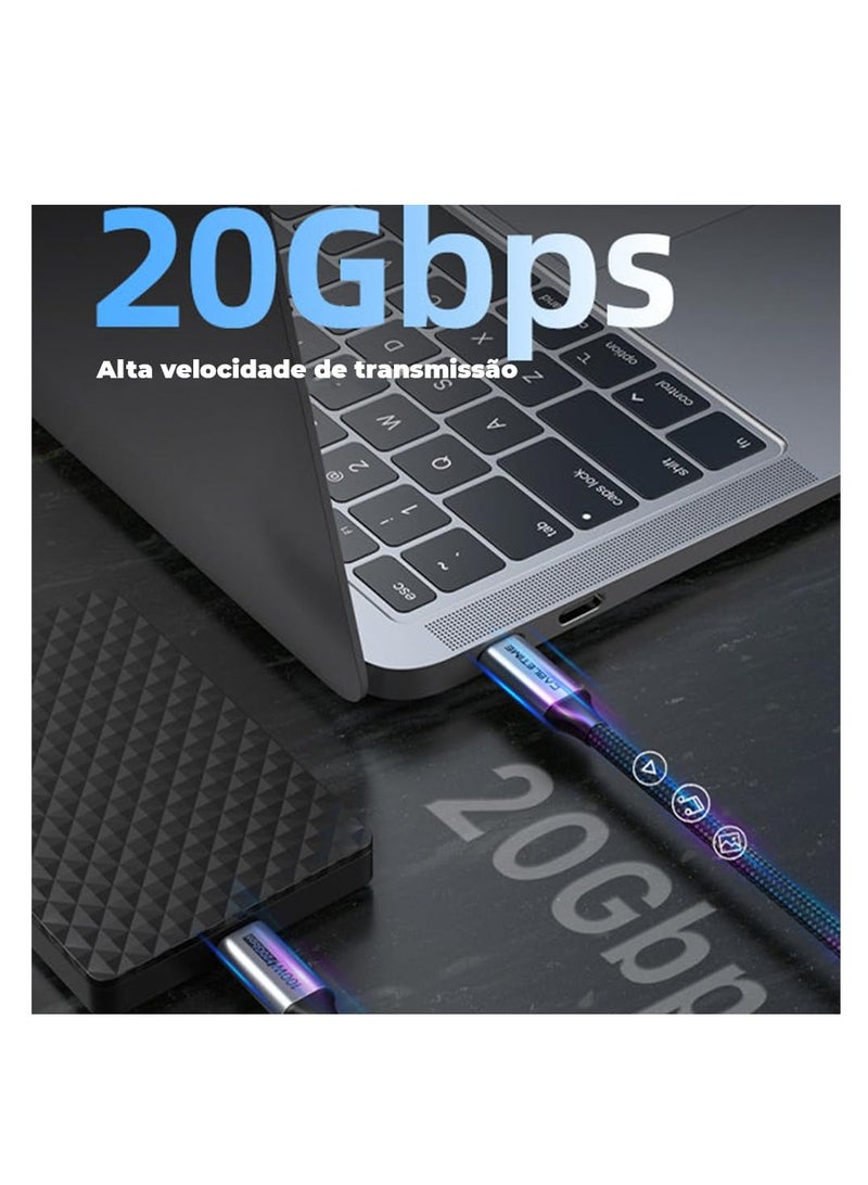 CABLETIME Premium USB-C Cable 4K 20Gbps 100W (3 Meters) Nylon Braided Cable, USB 3.2 Gen 2, Wide Compatability, (CE, RoHS2, REACH) Compliance, 2-Years Warranty - Image 4
