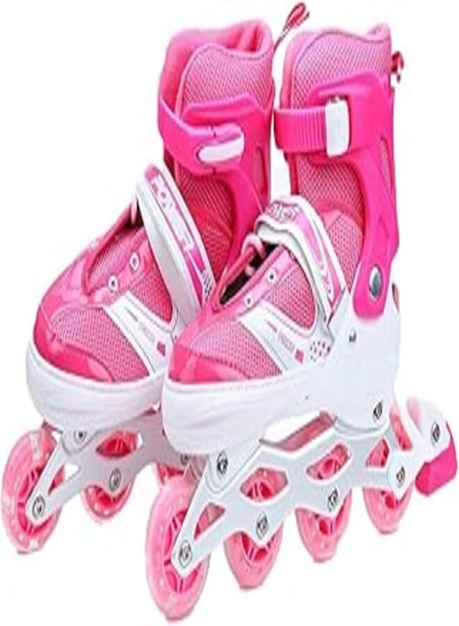 Generic Skating shoes single row - adjustable roller skate shoes, fuchsia size (35:38)