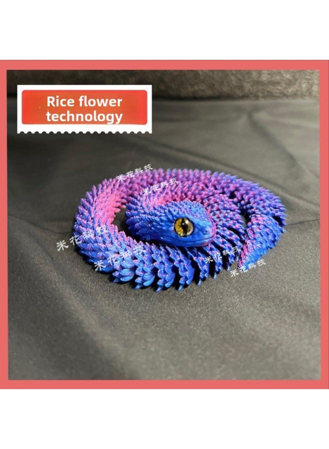 3D Printing Viper Full Body Joints For Children's Birthday Gifts Optional Color Special Stall Explosions-Color:Golden Purple  - Image 1