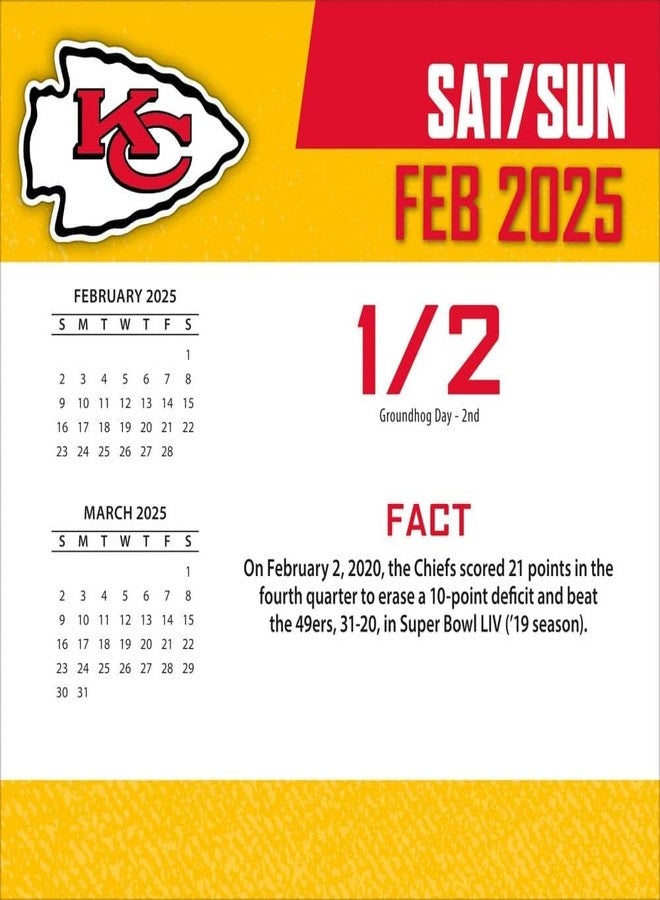 Turner Licensing TURNER SPORTS Kansas City Chiefs 2025 Box Calendar (25998053042) - Image 4