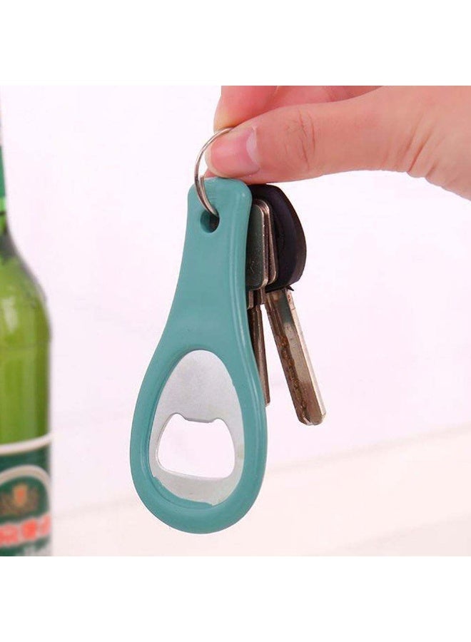 4 Pack Heavy Duty Stainless Steel Flat Bottle Opener, Solid Easy to Use Best Bottle Openers, Red, Green, Blue,Black - Image 4