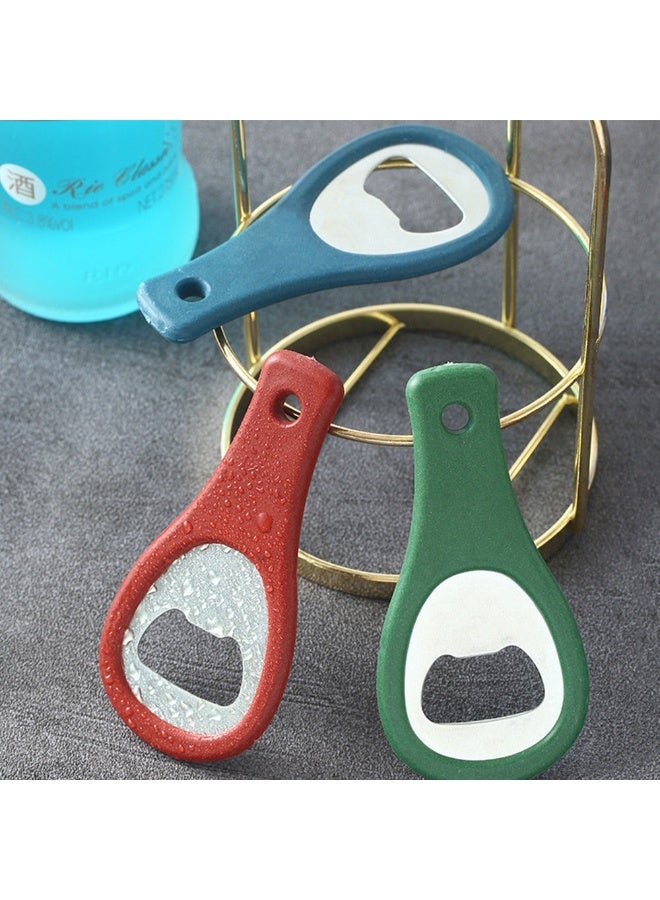 4 Pack Heavy Duty Stainless Steel Flat Bottle Opener, Solid Easy to Use Best Bottle Openers, Red, Green, Blue,Black - Image 5