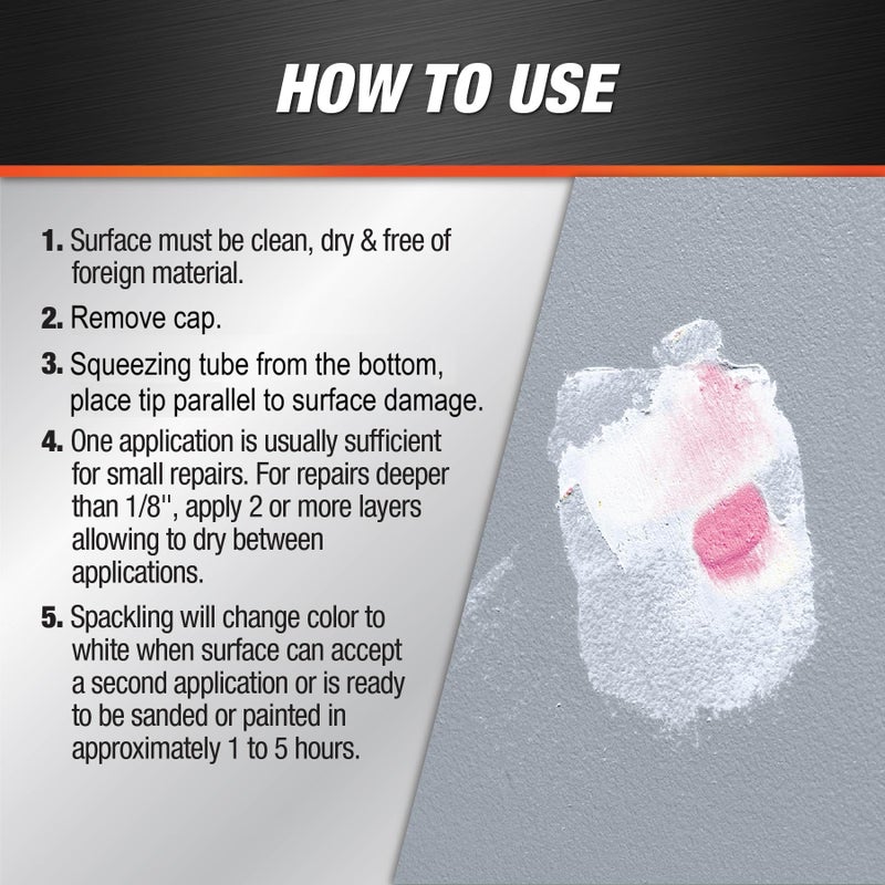 DAP DryDex Dry Time Indicator Spackling, Pink/White, 1 oz (7079800944) - Image 3