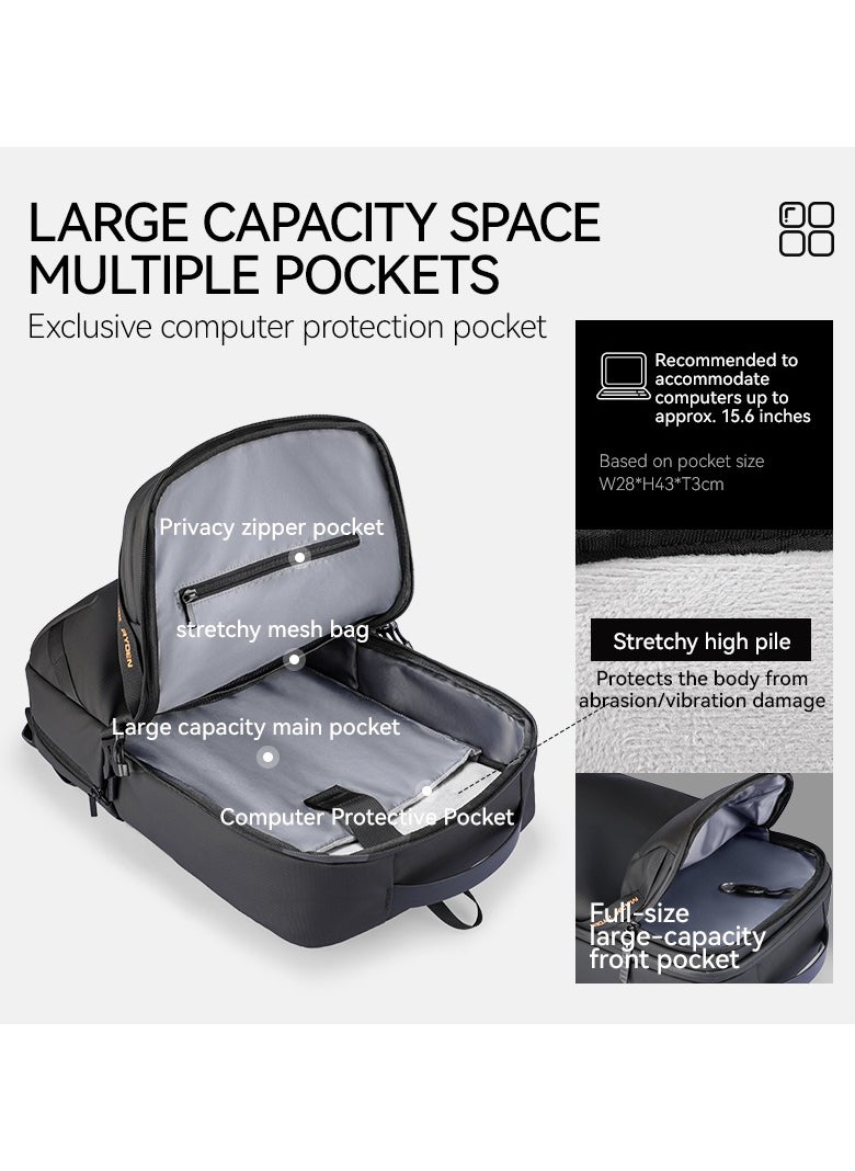 MARK RYDEN Mark Ryden 2493 Lightweight Waterproof Backpack, 15.6 inch Laptop, Oxford Fabric, USB Port, Large Capacity  - Image 4