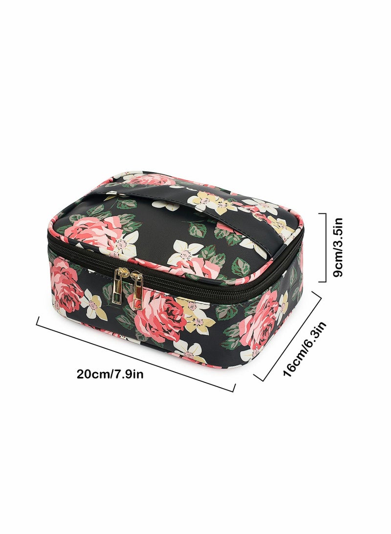 KASTWAVE 3 Pcs Makeup Bag Portable Travel Cosmetic Organizer Multifunction Waterproof Storage Bag Cute Toiletry Bags for Women and Girls - Image 3