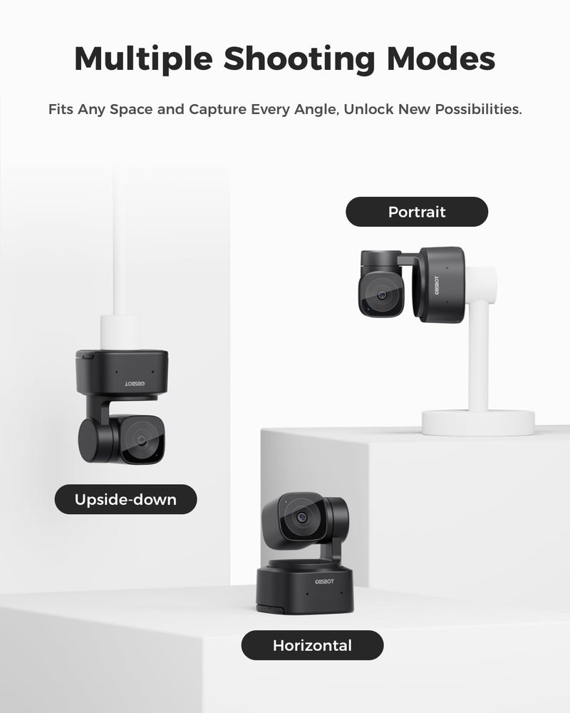 OBSBOT Tiny SE Webcam-1080P 100FPS-Extra Tripod-Video Call,HD PTZ Webcam,1/2.8" Sensor,Gesture Control,4X Zoom,AI Auto Track,LiveStream for Game/Meet/Educate-Web Camera for Desktop Computer,PC,Laptop - Image 3