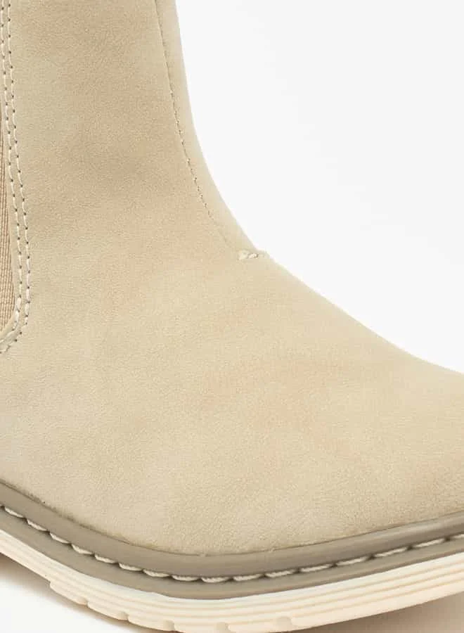Flora Bella By Shoexpress Girls Textured Ankle Boots with Zip Closure