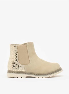 Flora Bella By Shoexpress Girls Textured Ankle Boots with Zip Closure  - Image 3