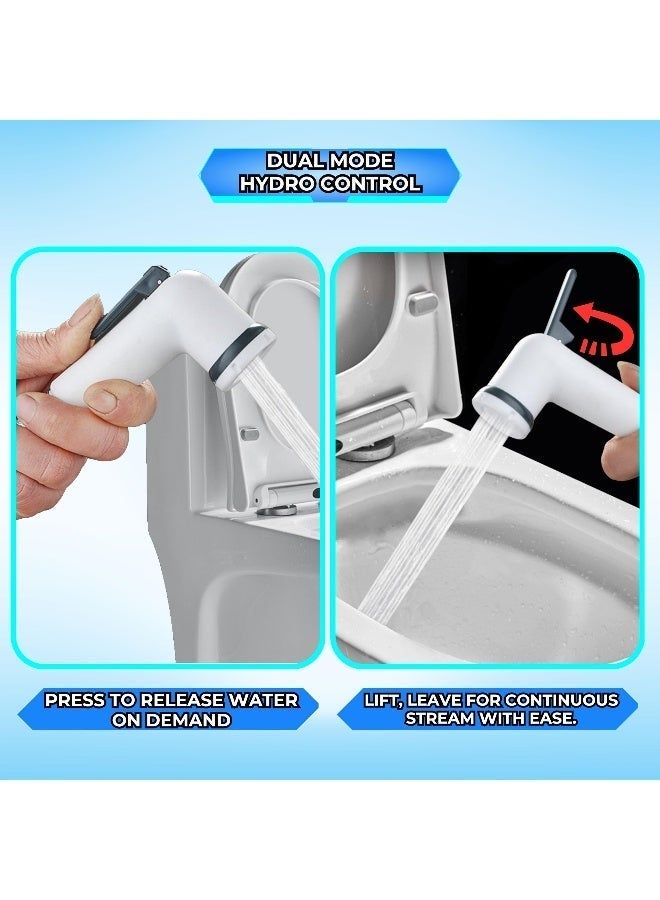 جوناريس طقم بيديه محمول للسفر - سهل التركيب وقابل لإعادة الاستخدام مع أنبوب قابل للتمديد بطول 280 سم - محول صنبور G1/2 مع حامل جداري لاصق وحقيبة سفر (Jjaass002) - Image 2