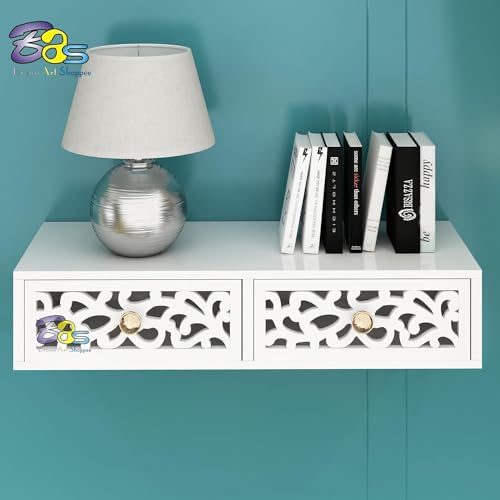 DDS Dream Decor Shoppee Engineered Wood - TV Stand Multipurpose TV Unit/Wall Set Top Box Stand Shelf Can Be Used As Set Top Box Book Shelf/Display Shelves In Living/Dining/Offices Etc. (Full White) - Image 2