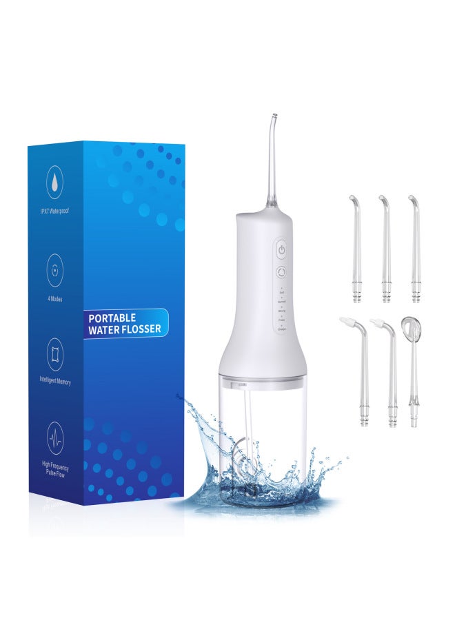 Portable 6-nozzle Household Pulse Electric Dental Irrigator Cleaner, Vertical Desktop Usb Fully Automatic