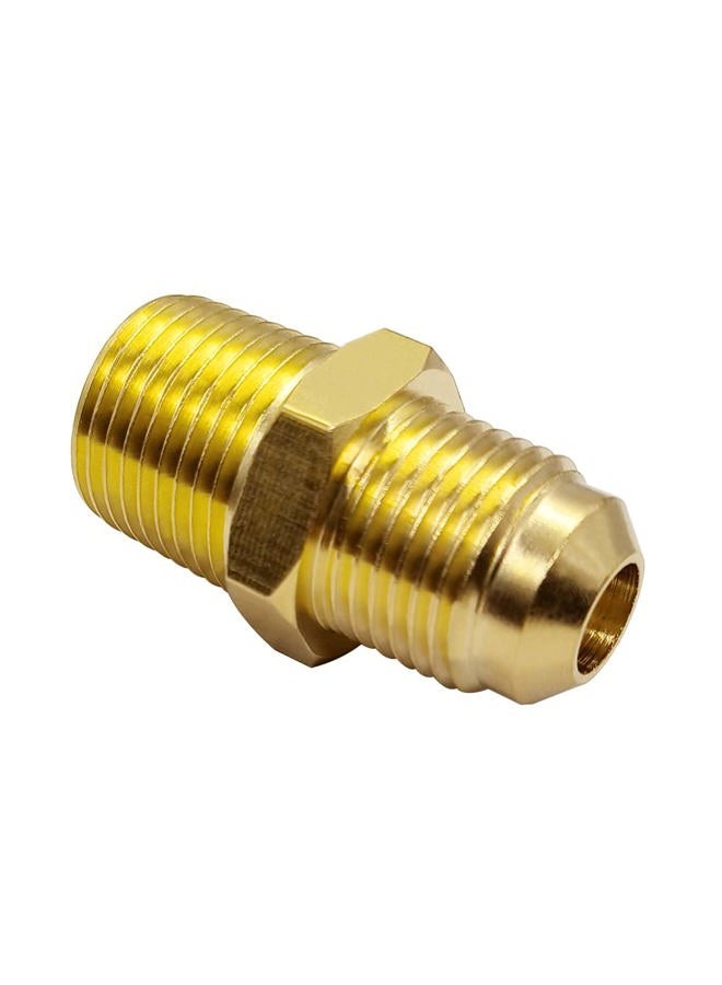 Hooshing 2PCS Brass Tube Fitting Half-Union 3/8 inch Flare x 3/8 inch Male NPT Pipe Adapter - Image 5