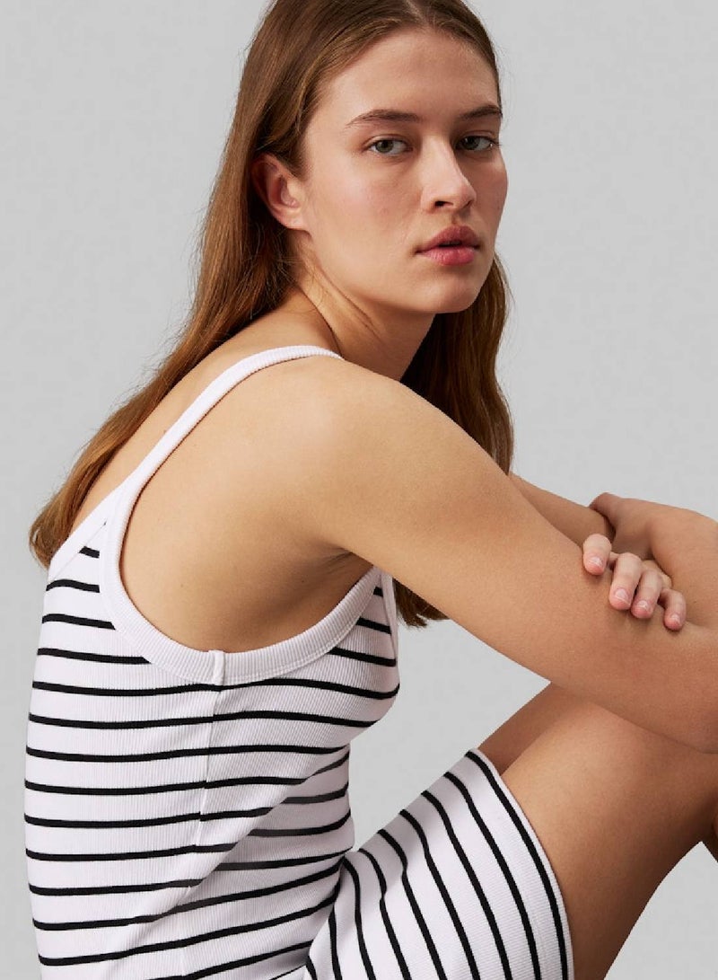 Calvin Klein Jeans Striped Fitted Dress  - Image 5