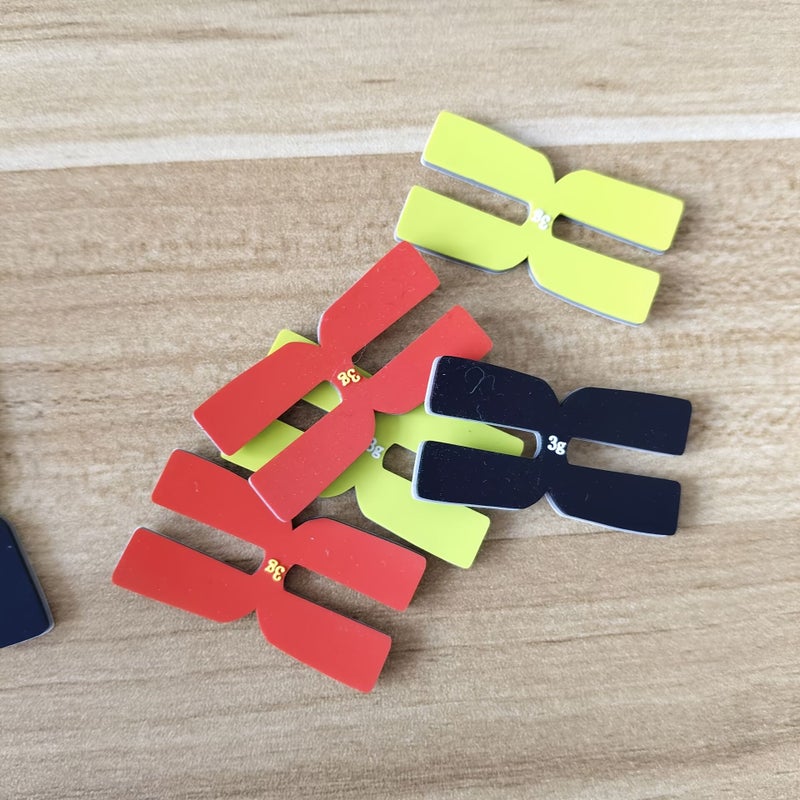 Red Tennis Racket Weight Strips Set 4pcs Swing Adjustment - Image 2