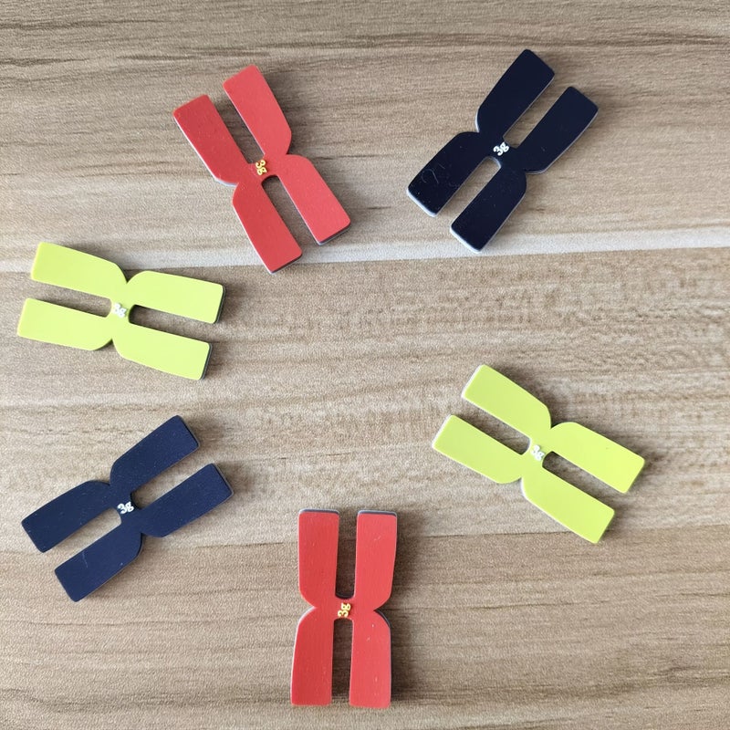Red Tennis Racket Weight Strips Set 4pcs Swing Adjustment - Image 1