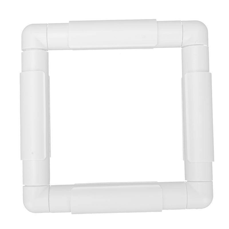 Embroidery Hoop: 7.87x7.87 Inch High-Quality Plastic Clip Frame - Easy To Assemble Disassemble Cross Stitch Frame for Home Hand Sewing Diy Craft Needlework - Image 3