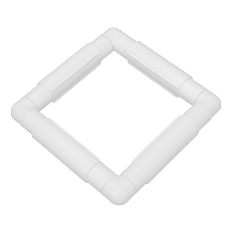 Embroidery Hoop: 7.87x7.87 Inch High-Quality Plastic Clip Frame - Easy To Assemble Disassemble Cross Stitch Frame for Home Hand Sewing Diy Craft Needlework - Image 2