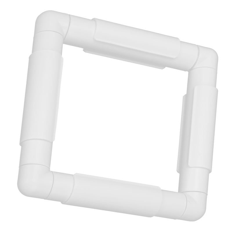 Embroidery Hoop: 7.87x7.87 Inch High-Quality Plastic Clip Frame - Easy To Assemble Disassemble Cross Stitch Frame for Home Hand Sewing Diy Craft Needlework - Image 4