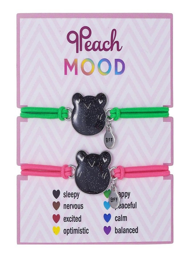 QRH Cute Cartoon Temperature Sensing Bracelet Emotion Feeling Mood Bracelet Cute Turtle Frog Dinosaur Evil Eyes Salamander Color Changing Mood Bracelets for Couples BFF Friendship Jewelry Gifts- Frog - Image 1