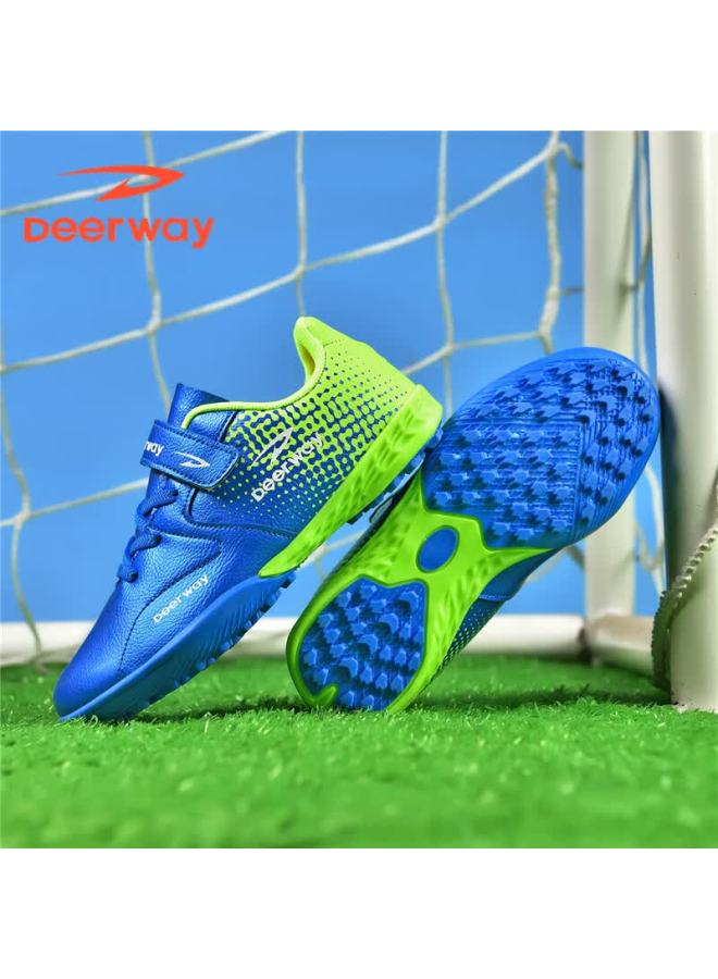 Deerway Kids Tf Turf Soccer Shoes Boys Girls Anti-slip Durable Training Match Shoes Navy Blue Size 36 - Image 3
