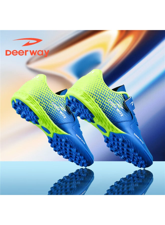 Deerway Kids Tf Turf Soccer Shoes Boys Girls Anti-slip Durable Training Match Shoes Navy Blue Size 36 - Image 2