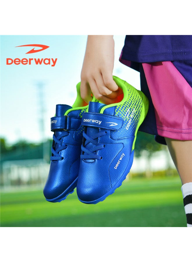 Deerway Kids Tf Turf Soccer Shoes Boys Girls Anti-slip Durable Training Match Shoes Navy Blue Size 36 - Image 4