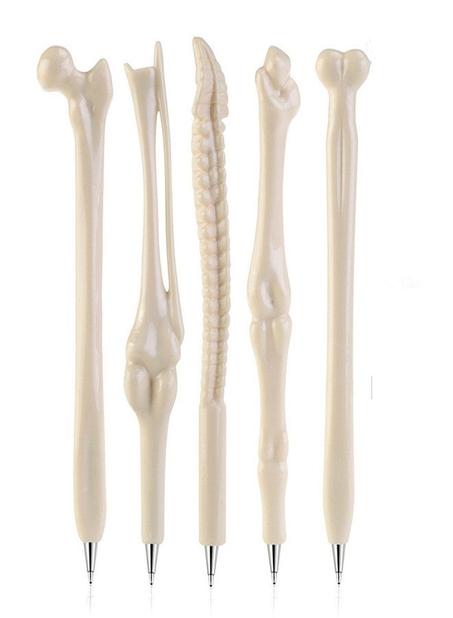 YangQian Novelty Creative Bone Shape Ballpoint Pens Doctor Nurse Pen in Black Ink Gift Pen for Kids Pack of 5 - Image 1