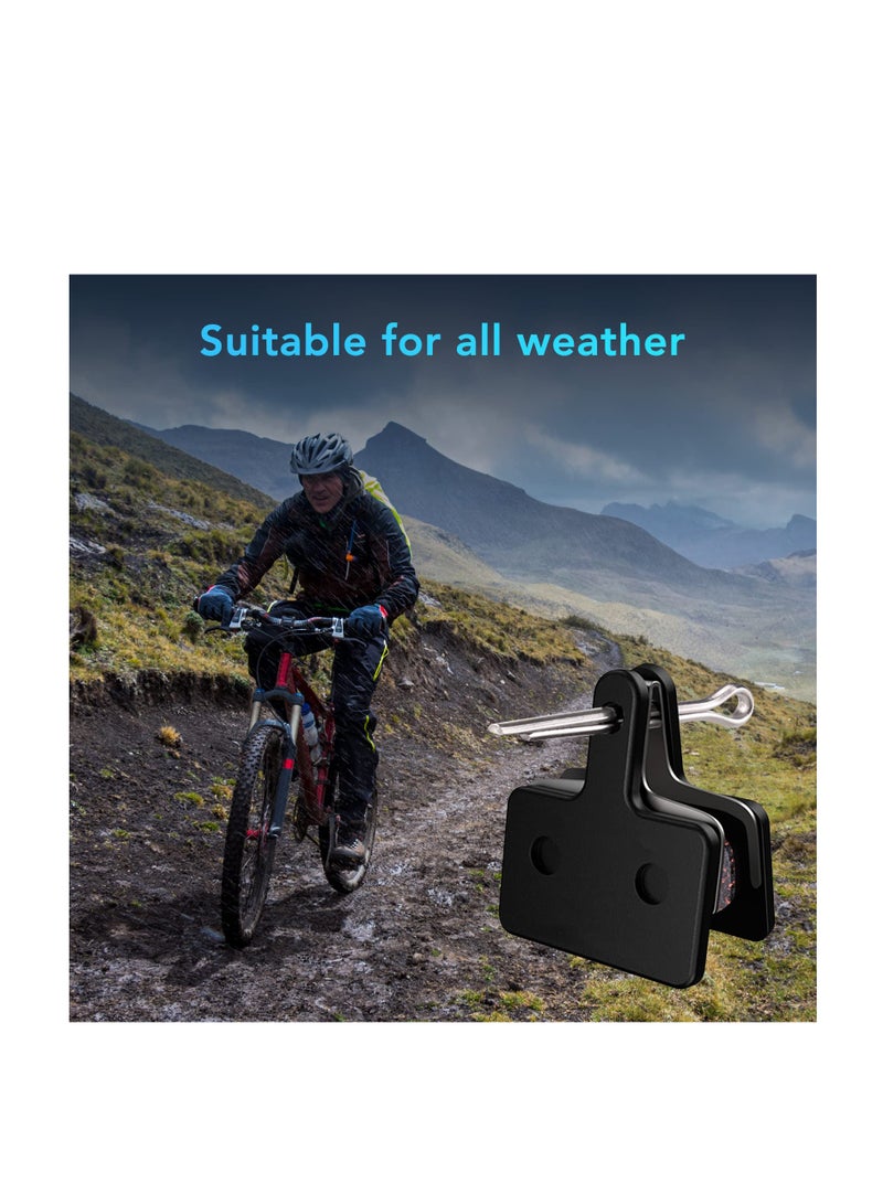 Barakah Bike Brake Pads, 4 Pairs Disc Brake Pads & Spring (Semi-Metallic), Compatible with TRP Tektro Shimano Deore Brakes, for Mountain Bike Disc Brakes - Image 5