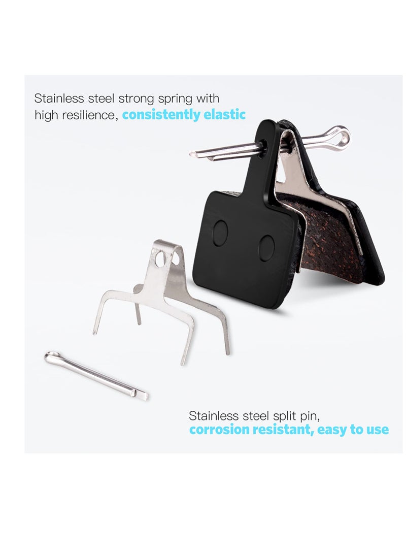 Barakah Bike Brake Pads, 4 Pairs Disc Brake Pads & Spring (Semi-Metallic), Compatible with TRP Tektro Shimano Deore Brakes, for Mountain Bike Disc Brakes - Image 4