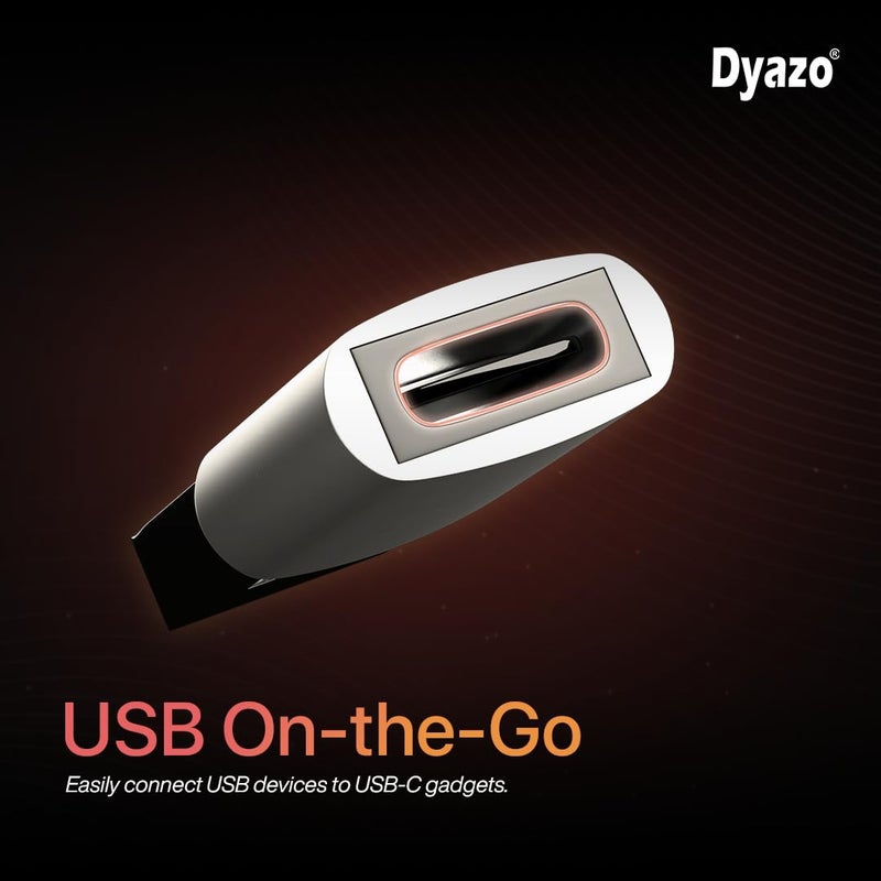Dyazo USB 3.0 Type C Female to USB A Male Connector/Converter/Adapter Compatible for Samsung Galaxy Note s 20 10 Plus Ultra,Google Pixel 4 5 3 2 & Other Type-c Devices - Image 1