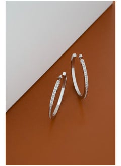 Karen Millen Large Crystal Hoop Earring  - Image 3