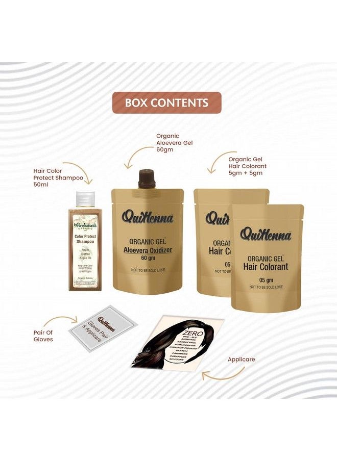 byPurenaturals جل تلوين الشعر العضوي Quikhenna 2N لون أسود ناعم خالٍ من مادة البولي بروبيلين فوسفات والأمونيا، لون شعر طبيعي دائم 120 جم  - Image 5