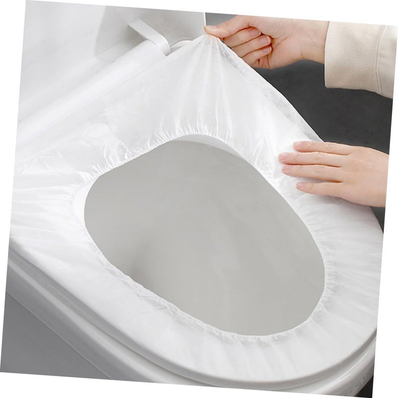FOMIYES 10pcs Disposable Toilet Seat Covers Travel Potty Covers Portable Restroom Protectors - Image 5